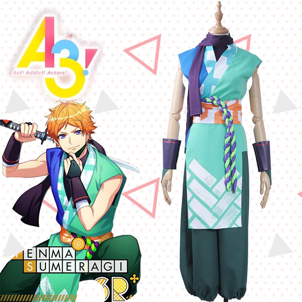 Tenma Sumeragi Cosplay Costumes, Mobile Game and Anime Kimono Outfits