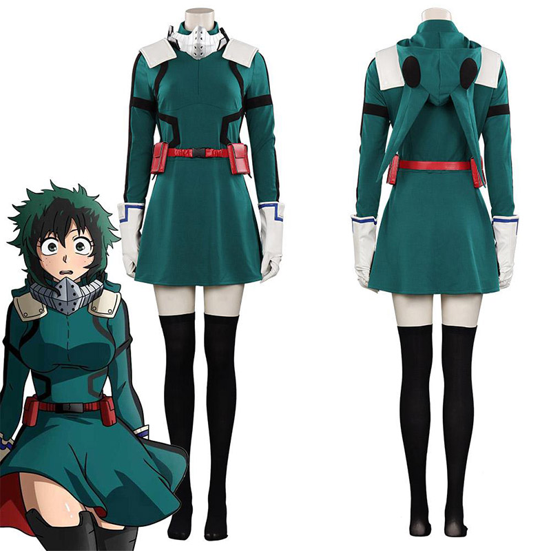 Izuku Midoriya Deku Cosplay Costumes Halloween Uniform Outfits For Men