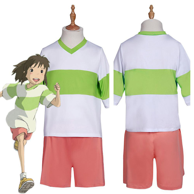 Ogino Chihiro Cosplay Costumes T Shirt And Shorts Outfits For Mens