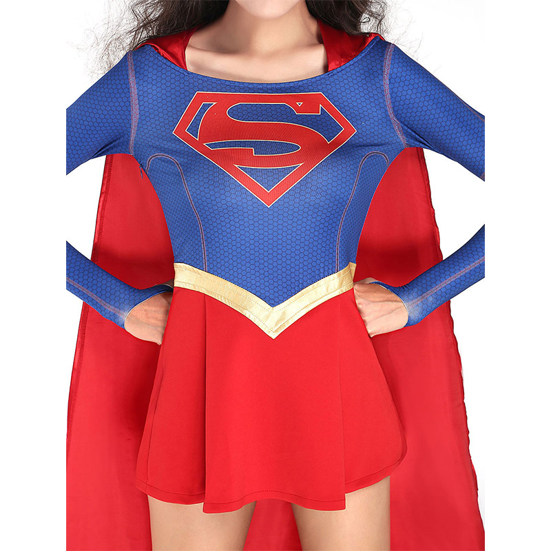 Supergirl Suit Kara Danvers (Kara Zor-El) Ball Pattern Cosplay Costumes ...