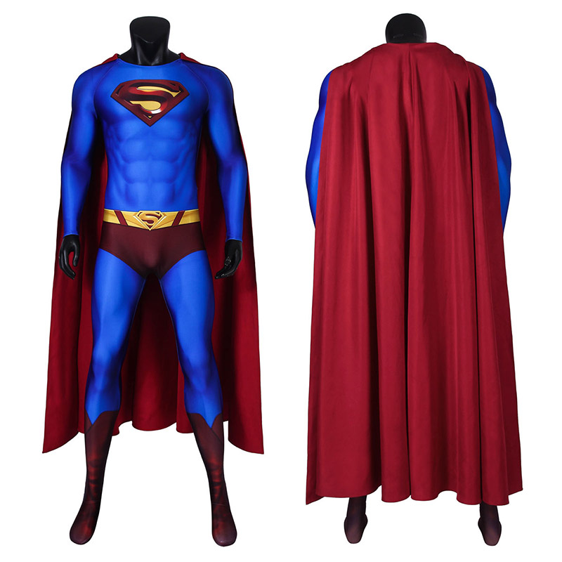 Superman Suit Clark Kent Cosplay Costumes Dc Comic Justice League Superheros Outfits For Mens 4368