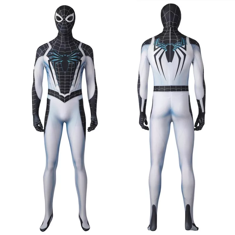 Peter Parker Cosplay Costumes, 3D Negative Suit Zentai Jumpsuit for Men ...