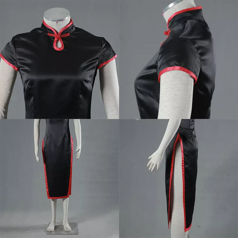 Temari Cosplay Costumes, Black Qipao Dress Uniform Outfits for Men's ...