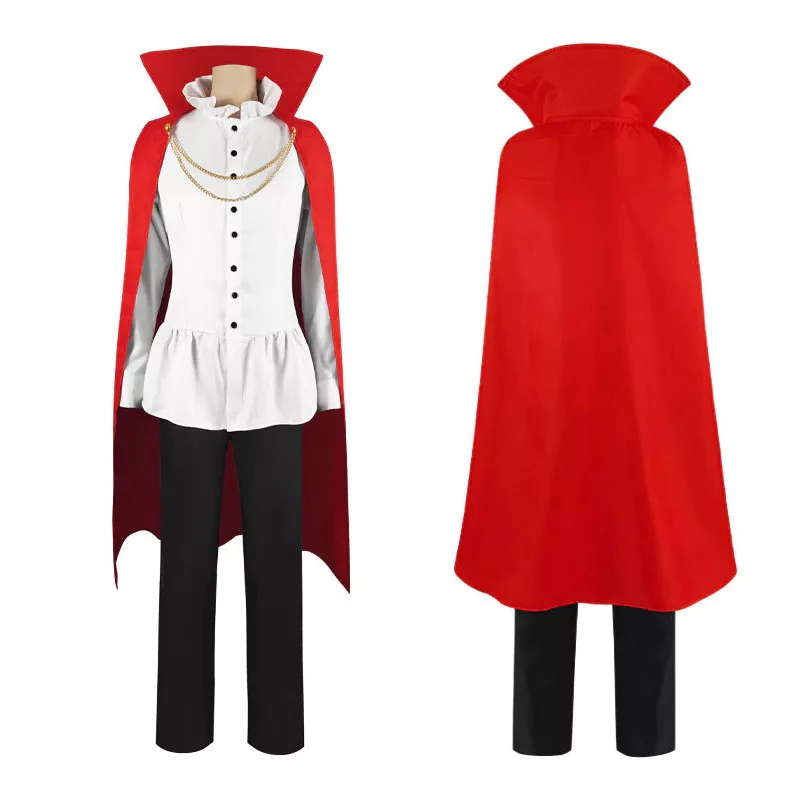 Vinsmoke Sanji Cosplay Costumes, Prince Suit with Red Cloak Outfits for ...