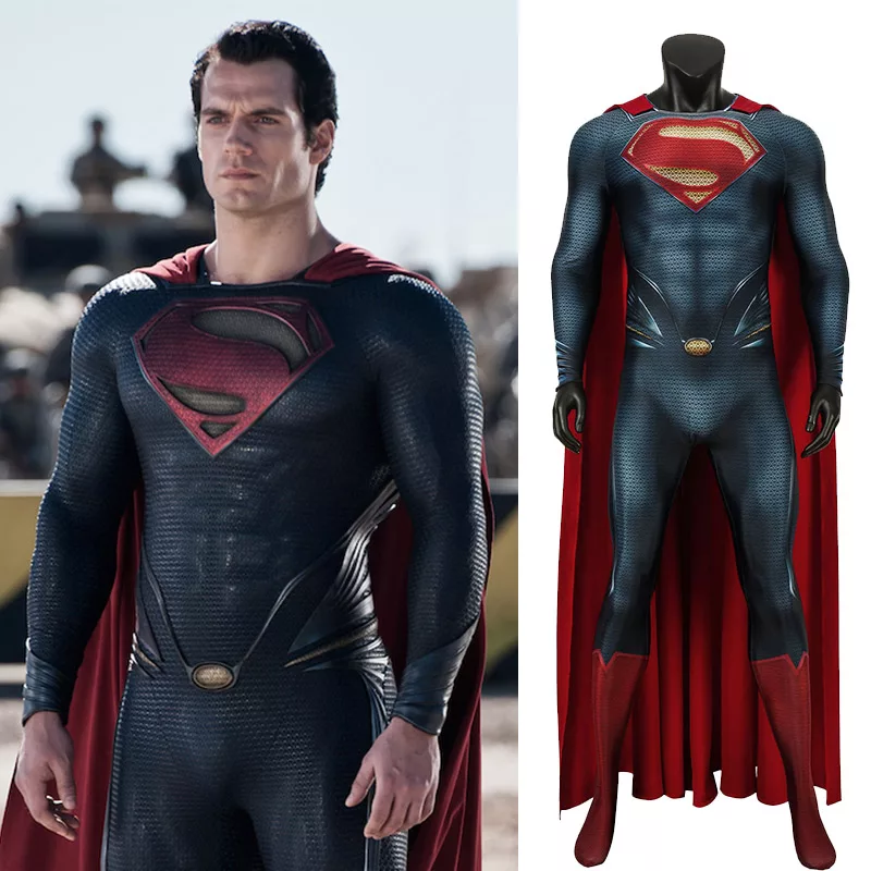 Superman Suit Clark Kent Cosplay Costumes, DC Comic Justice League ...